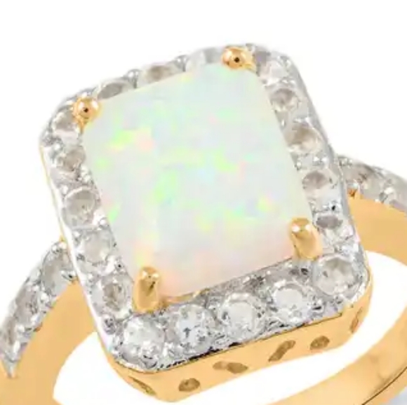 OPAL & SAPPHIRE RING - Picture 7 of 9